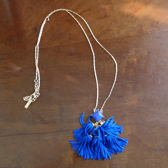 BaubleBar Jewelry - SUGARFIX by BaubleBar Blue & Gold Tassel Necklace BaubleBar Jewelry - SUGARFIX by BaubleBar Blue & Gold Tassel Necklace